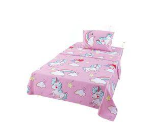 Juego de Sabanas de verano Unicornio niña Infantil 1 plaza 01