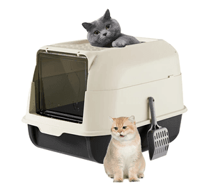 Arenero Para Gatos Mascotas Baño O Sanitario Con Pala Negro