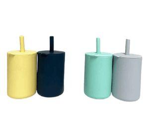 Set 3 Vasos Silicona Bombilla Entrenamiento Bebe Niños Lau