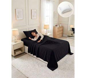 Set Sabanas Plaza y Media Con Almohada Rellena 4 Piezas A4