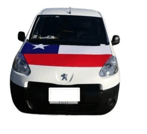Cubre Capot Funda Estuche Forro Bandera Chile Patria