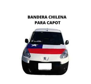 Cubre Capot Funda Estuche Forro Bandera Chile Patria