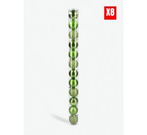 Combo X8 Sets 12 Esferas 6 CM Verde