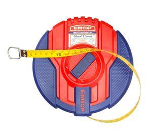 Cinta Métrica Fibra de Vidrio 30mt x 12.5mm Emtop EMTP83001