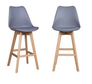 Pack x 2 Taburetes eames Gris