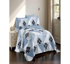 QUILT CUBRECAMA DE VERANO PLAZA Y MEDIA AZUL 02