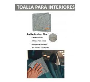 Kit Cepillos De Microfibra Auto Hogar Interior Y Exterior