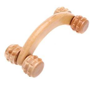 Masajeador Madera Relajante Terapéutico Curvo Rueda