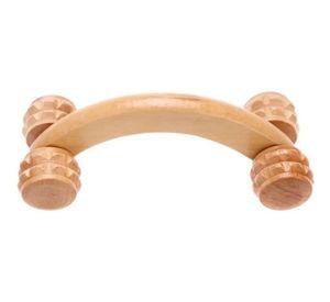 Masajeador Madera Relajante Terapéutico Curvo Rueda