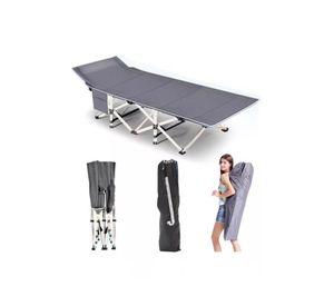 Catre cama campaña camping plegable + bolsa gris