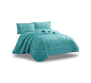 CUBRECAMA QUILT DELGADO TUFTING DE LUJO SUAVE 2 PLAZAS Q2