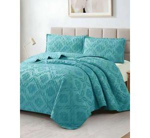 CUBRECAMA QUILT DELGADO TUFTING DE LUJO SUAVE 2 PLAZAS Q2