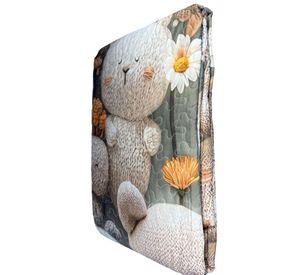 CUBRECAMA QUILT DE VERANO NIÑA NIÑO INFANTIL OSO VERDE