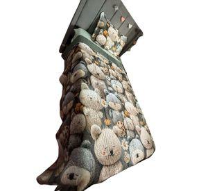 QUILT PRIMAVERA VERANO INFANTIL OSO VERDE