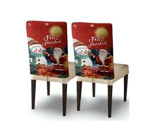 PACK DE 6 FUNDAS DE RESPALDO DE SILLAS DE NAVIDAD N19