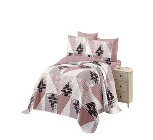 QUILT CUBRECAMA DE VERANO KING ROSA 02