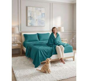 Juego De Sabanas Plaza King Completas Suaves 4 Piezas C6