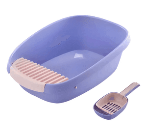 Bandeja Sanitaria De Mascotas Baño De Gatos Arenero Gato Xxl Blanco