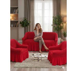 Juego de Fundas Cubre Sillon Turcas 3-1-1 con Textura de Burbuja m6