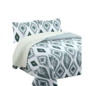 Quilt con sherpa 2 plaza blanco J14