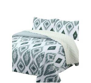 Quilt con sherpa 2 plaza blanco J14