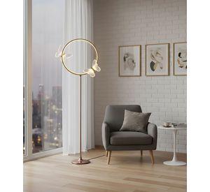 Lámpara Pie Decorativa Funcional Elegante Minimalista Jhn