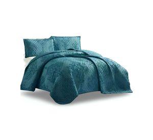 CUBRECAMA QUILT DELGADO TUFTING DE LUJO SUAVE 2 PLAZAS L6
