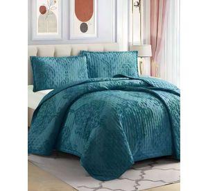 CUBRECAMA QUILT DELGADO TUFTING DE LUJO SUAVE 2 PLAZAS L6