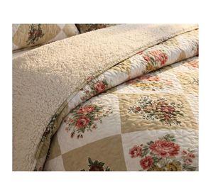 Cubrecama sherpa King Multidiseños Rosas M938