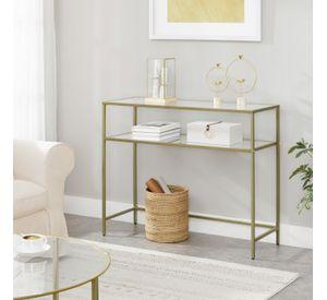 Mesa de Arrimo vidrio Gold Premium