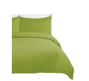 QUILT CUBRECAMA DE VERANO CON COLORES LISOS 2 PLAZAS VERDE