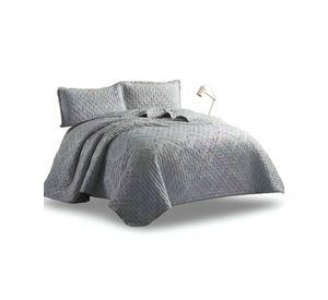 CUBRECAMA QUILT DELGADO TUFTING DE LUJO SUAVE 2 PLAZAS Q8