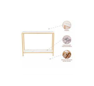 Arrimo White Stone, cubierta MDF mármol blanco