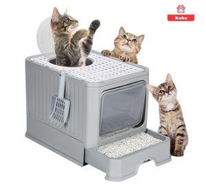 Arenero Gato Cerrado Bano Sanitario Con Tapa Y Pala Grande
