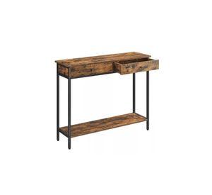 Mueble recibidor arrimo 2 cajonera Bristol, estilo industrial