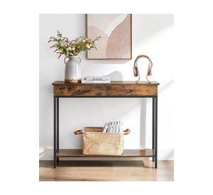 Mueble recibidor arrimo 2 cajonera Bristol, estilo industrial