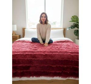 Frazada Soft Premium Estilo Boho Nórdico 2 Plazas Extra Suave y Liviana A1