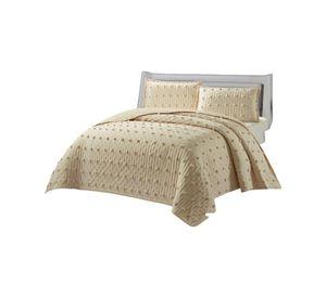 CUBRECAMA QUILT TUFTING DE LUJO SUAVE KING k005