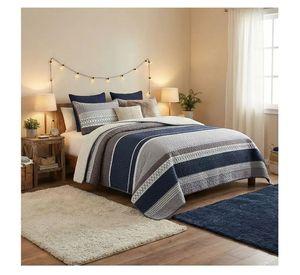 Cubrecama sherpa King Gris Matiz M954