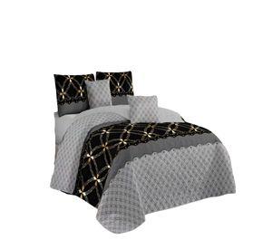 QUILT CUBRECAMA DE VERANO PLAZA Y MEDIA GRIS 01