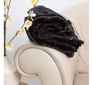 Manta Softy Lisa / Negro – Doral 127×152 cm.