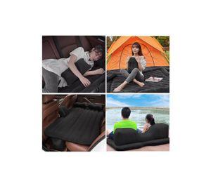 Colchón Inflable Auto Almohada Compresor Negro