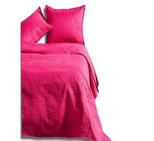CUBRECAMA QUILT DE VERANO SUPER ELEGANTE PLAZA Y MEDIA 180X230 CM COLOR FUCSIA