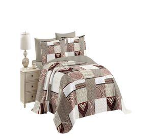 QUILT CUBRECAMA DE VERANO PLAZA Y MEDIA MULTICOLOR 04