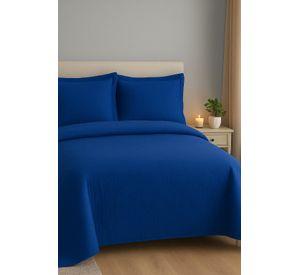 Cubrecama Reversible Azul Rey 2 Plazas – Incluye 2 Fundas