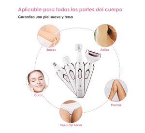 Afeitadora Electrica Femenina 4EN1 Colporal Para Axilas Bikini