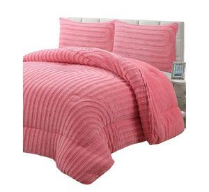CUBRECAMA GRUESO PARA INVIERNO KING - SUPER KING ROSA