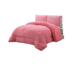 CUBRECAMA GRUESO PARA INVIERNO KING - SUPER KING ROSA