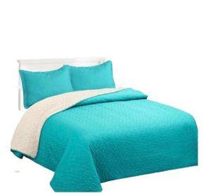 Cubrecama Sherpa 1.5 Plazas - Turquesa M919