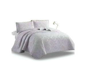 CUBRECAMA QUILT DELGADO TUFTING DE LUJO SUAVE 2 PLAZAS Q1